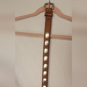 Western style leather belt